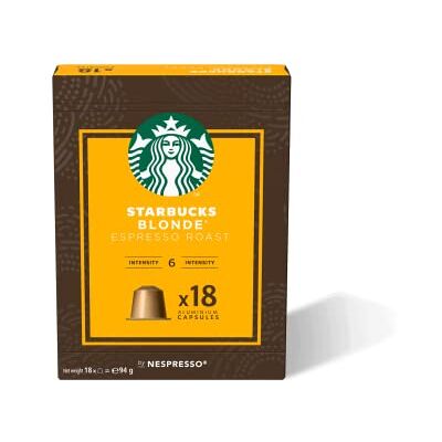 Starbucks Capsules café Nespresso Blonde Espresso Roast X18 Starbucks Capsules café Nespresso Blonde Espresso Roast X18