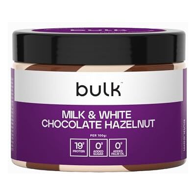 Bulk Crema spalmabile proteica, Doppio latte e Cioccolato bianco, 500g Bulk Crema spalmabile proteica, Doppio latte e Cioccolato bianco, 500g