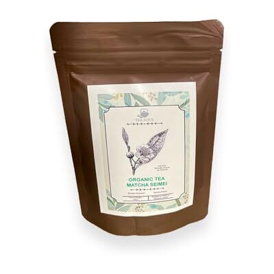 TEA SOUL Matcha Seimei Biologico in Polvere, Tè Verde Giapponese Premium di Kagoshima, Macinato a Pietra, Cremoso e Ricco, 50g TEA SOUL Matcha Seimei Biologico in Polvere, Tè Verde Giapponese Premium di Kagoshima, Macinato a Pietra, Cremoso e Ricco, 50g