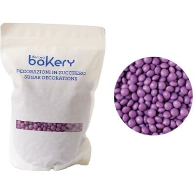Decora - Mini Lenti Di Cioccolato - Purple - 1kg - chocolate lentils Decora - Mini Lenti Di Cioccolato - Purple - 1kg - chocolate lentils