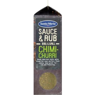 Santa Maria salsa barbecue e Rub Spice stagionatura mix Chimichurri, 350 g Santa Maria salsa barbecue e Rub Spice stagionatura mix Chimichurri, 350 g