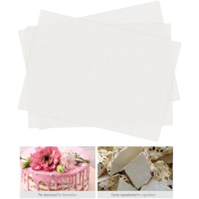 Decora 0321127 Confezione da 100 Fogli Ostia Formato A4 Sottili New Decora 0321127 Confezione da 100 Fogli Ostia Formato A4 Sottili New
