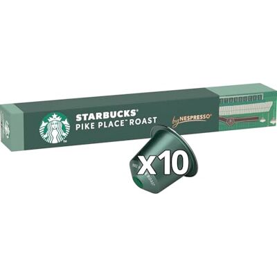Starbucks Pike Place Roast di NESPRESSO, arrosto medio, 10 capsule Starbucks Pike Place Roast di NESPRESSO, arrosto medio, 10 capsule