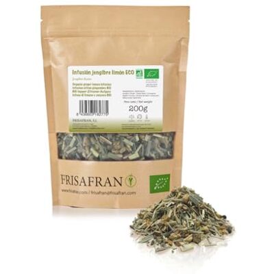 FRISAFRAN O Infuso Zenzero e Limone Bio 200g Antinfiammatorio ingredienti naturali Vitaminico Digestivo Antiossidante Tè allo zenzero e limone tè biologico soda Zenzero Tisana FRISAFRAN O Infuso Zenzero e Limone Bio 200g Antinfiammatorio ingredienti naturali Vitaminico Digestivo Antiossidante Tè allo zenzero e limone tè biologico soda Zenzero Tisana