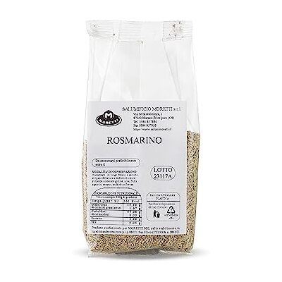 Moretti ® Rosmarino Essiccato al Sole Di Alta Qualità Busta Da 90 Grammi Gluten Free Vegan: L'ingrediente Segreto Per Un Piatto Eccezionale Con Pesce, Verdure, Salse Semplice E Pratico Moretti ® Rosmarino Essiccato al Sole Di Alta Qualità Busta Da 90 Grammi Gluten Free Vegan: L'ingrediente Segreto Per Un Piatto Eccezionale Con Pesce, Verdure, Salse Semplice E Pratico