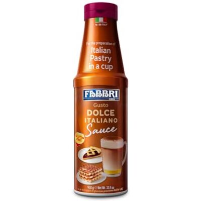 Fabbri Topping Gourmet Sauce Dolce Italiano 950g salsa per guarnine dessert e bevande Fabbri Topping Gourmet Sauce Dolce Italiano 950g salsa per guarnine dessert e bevande