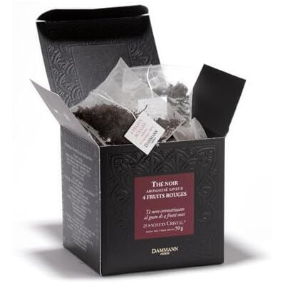 Dammann Frères DAMMANN FRERES Quatre Fruits Rouges Tea Sachets, 25 count Dammann Frères DAMMANN FRERES Quatre Fruits Rouges Tea Sachets, 25 count