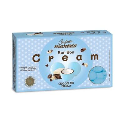 Confetti Maxtris , Bon Bon Cream Azzurro Cioccolato Bianco Confetti Maxtris , Bon Bon Cream Azzurro Cioccolato Bianco