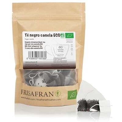 FRISAFRAN O Tè Nero alla Cannella in piramide biologica 60 unità 120g Tè nero Bustine di tè nero Antiossidante ed energizzante naturale tè deteinato tè alla cannella senza additivi FRISAFRAN O Tè Nero alla Cannella in piramide biologica 60 unità 120g Tè nero Bustine di tè nero Antiossidante ed energizzante naturale tè deteinato tè alla cannella senza additivi