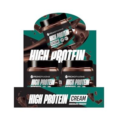 PromoPharma High Protein Cream Crema Proteica Spalmabile Keto Cioccolato Fondente Ricca di Proteine e Low Carb Ideale per Dieta Chetogenica High Protein Food 8 Barattoli da 200 g PromoPharma High Protein Cream Crema Proteica Spalmabile Keto Cioccolato Fondente Ricca di Proteine e Low Carb Ideale per Dieta Chetogenica High Protein Food 8 Barattoli da 200 g