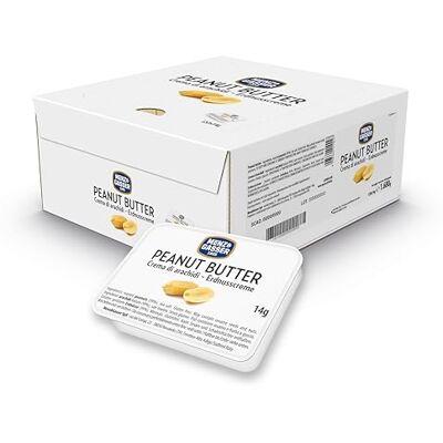 MENZ&GASSER Crema di Arachidi con Sale Marino, 120 Vaschette Monodose da 14g, Spuntino per Palestra e Zaino Scuola, 99% Arachidi Tostate, Zero Zuccheri Aggiunti, Naturale, Tradizione dal 1935 MENZ&GASSER Crema di Arachidi con Sale Marino, 120 Vaschette Monodose da 14g, Spuntino per Palestra e Zaino Scuola, 99% Arachidi Tostate, Zero Zuccheri Aggiunti, Naturale, Tradizione dal 1935