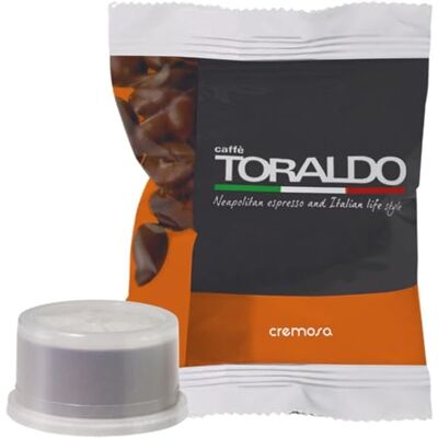 caffè toraldo Compatibile Espresso Point* Caffè Selezionato, Tostato e Torrefatto in Italia Eccellenza del Caffè Napoletano (100 Capsule, Miscela Cremosa) caffè toraldo Compatibile Espresso Point* Caffè Selezionato, Tostato e Torrefatto in Italia Eccellenza del Caffè Napoletano (100 Capsule, Miscela Cremosa)