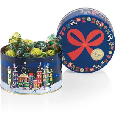Venchi , Confezione Regalo Cappelliera Media Natale in Latta, Con Cioccolatini Perla Assortiti, con "Nocciola Piemonte IGP" intera, Edizione Limitata, 205 Gr, Senza Glutine, Idea Regalo Natale Venchi , Confezione Regalo Cappelliera Media Natale in Latta, Con Cioccolatini Perla Assortiti, con "Nocciola Piemonte IGP" intera, Edizione Limitata, 205 Gr, Senza Glutine, Idea Regalo Natale