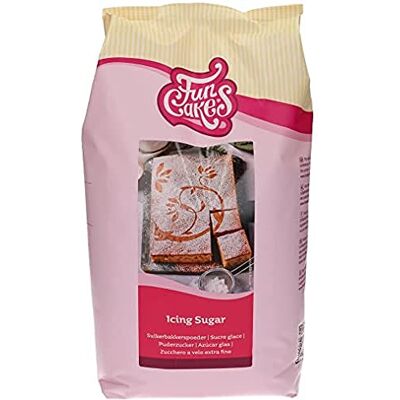 FunCakes Zucchero a velo: zucchero a velo raffinato della qualità dei pasticceri, consistenza ultrafine, perfetto per realizzare glassa, crema al burro o per stendere fondente, halal. 4 kg. 4000 g FunCakes Zucchero a velo: zucchero a velo raffinato della qualità dei pasticceri, consistenza ultrafine, perfetto per realizzare glassa, crema al burro o per stendere fondente, halal. 4 kg. 4000 g