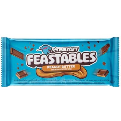 Feastables MrBeast Cioccolato Bar -1 pezzo Sii il primo a provare l'ultima MrBeast Bar (60 grammi, Burro di arachidi) Feastables MrBeast Cioccolato Bar -1 pezzo Sii il primo a provare l'ultima MrBeast Bar (60 grammi, Burro di arachidi)