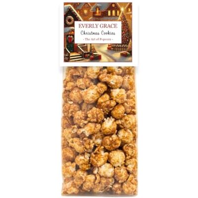 Everly Grace Popcorn – Christmas Cookies, 100 g – Bustine di popcorn con spezie speculoos e sciroppo di caramello dalla nostra manifattura di Augusta, Germania Everly Grace Popcorn – Christmas Cookies, 100 g – Bustine di popcorn con spezie speculoos e sciroppo di caramello dalla nostra manifattura di Augusta, Germania