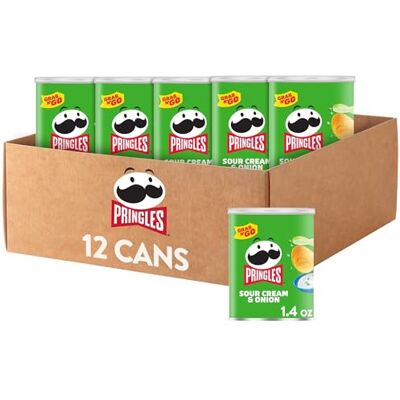 Pringles Sour Cream and Onion Small Stacks, 1.41 Ounce (Pack of 12) Pringles Sour Cream and Onion Small Stacks, 1.41 Ounce (Pack of 12)