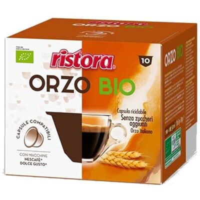 Ristora ORZO BIOLOGICO 10 CAPSULE COMPATIBILI CON NESCAFE' DOLCE GUSTO Ristora ORZO BIOLOGICO 10 CAPSULE COMPATIBILI CON NESCAFE' DOLCE GUSTO