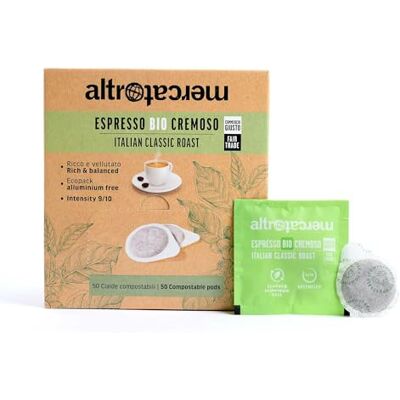 Altromercato Caffè Espresso Cremoso Bio 50 cialde 350 gr Altromercato Caffè Espresso Cremoso Bio 50 cialde 350 gr
