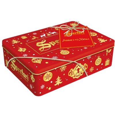 Sperlari Latta di Natale Edizione Limitata con Torroncini Morbidelli 250 gr Sperlari Latta di Natale Edizione Limitata con Torroncini Morbidelli 250 gr