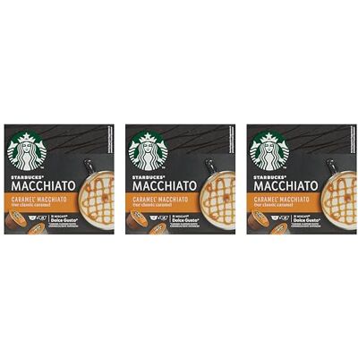 Starbucks by Nescafe Dolce Gusto Caramel Macchiato Cialde (confezione da 3) Starbucks by Nescafe Dolce Gusto Caramel Macchiato Cialde (confezione da 3)