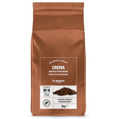 by Amazon Caffè Espresso Crema in grani 1kg 1 confezione by Amazon Caffè Espresso Crema in grani 1kg 1 confezione
