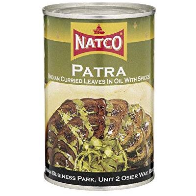 Natco Patra della Nato (foglie di curry indiane sott'olio con spezie), 400 g, confezione da 4 Natco Patra della Nato (foglie di curry indiane sott'olio con spezie), 400 g, confezione da 4
