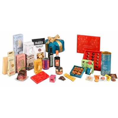 Passerini T'a Milano ST. MORITZ Cesto Natalizio Gourmet, Panettone Artigianale e Specialita Dolci e Salate, 20 Pezzi, 4,88 kg Passerini T'a Milano ST. MORITZ Cesto Natalizio Gourmet, Panettone Artigianale e Specialita Dolci e Salate, 20 Pezzi, 4,88 kg