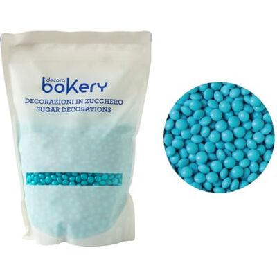Decora - Mini Lenti Di Cioccolato Azzurro - 1kg - Azzurro - Chocolate sprinkles Decora - Mini Lenti Di Cioccolato Azzurro - 1kg - Azzurro - Chocolate sprinkles