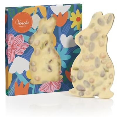 Venchi Brutto&Buono, Lastra Artigianale di a Forma di Coniglio, Bianco Salato, 160 Gr, con "Nocciola Piemonte IGP", Mandorle e Pistacchi, Senza Glutine, Collezione Primavera , Idea Regalo Venchi Brutto&Buono, Lastra Artigianale di a Forma di Coniglio, Bianco Salato, 160 Gr, con "Nocciola Piemonte IGP", Mandorle e Pistacchi, Senza Glutine, Collezione Primavera , Idea Regalo