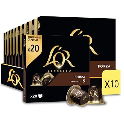 L'OR - Espresso Forza - 10 capsule - Capsule caffè L'OR - Espresso Forza - 10 capsule - Capsule caffè