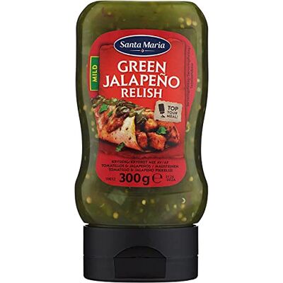 Santa Maria Jalapeño Relish Mild Jalapeno Green Relish Mild Peso totale 300 grammi Santa Maria Jalapeño Relish Mild Jalapeno Green Relish Mild Peso totale 300 grammi