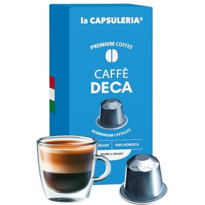 La Capsuleria Caffè DECA, equilibrato (100 Capsule) compatibili con Nespresso, alluminio, 10 Box da 10 Capsule, decaffeinato, gusto rotondo e aromatico, ideale per qualsiasi ora del giorno () La Capsuleria Caffè DECA, equilibrato (100 Capsule) compatibili con Nespresso, alluminio, 10 Box da 10 Capsule, decaffeinato, gusto rotondo e aromatico, ideale per qualsiasi ora del giorno ()
