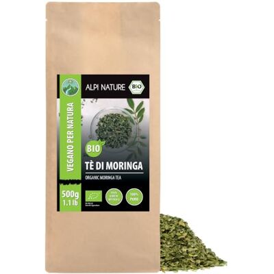 Alpi Nature Foglie di Moringa BIO 500g, Foglie Essiccate e Tagliate per il Moringa Tea Alpi Nature Foglie di Moringa BIO 500g, Foglie Essiccate e Tagliate per il Moringa Tea