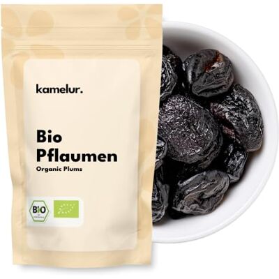 Kamelur 1kg di prugne BIO essiccate provenienti dalla Francia, snocciolate prugne deliziose, non solforate e non zuccherate Kamelur 1kg di prugne BIO essiccate provenienti dalla Francia, snocciolate prugne deliziose, non solforate e non zuccherate