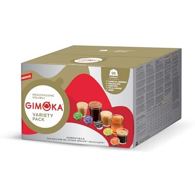 Gimoka Compatibile Per Nescafé Dolce Gusto 96 Capsule Gusto ASSORTIMENTO SOLUBILI Made In Italy 6 Confezioni Da 16 Capsule Gimoka Compatibile Per Nescafé Dolce Gusto 96 Capsule Gusto ASSORTIMENTO SOLUBILI Made In Italy 6 Confezioni Da 16 Capsule