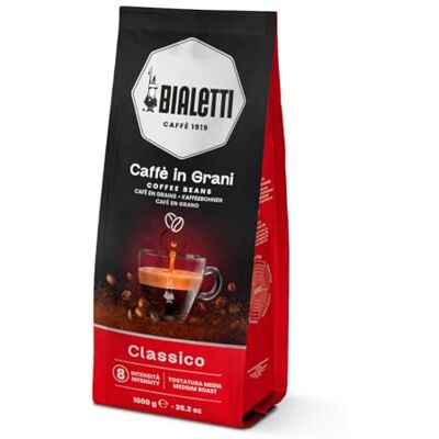 Bialetti Esperto Grani, Caffè in Grani, Gusto Classico, 1 KG Bialetti Esperto Grani, Caffè in Grani, Gusto Classico, 1 KG