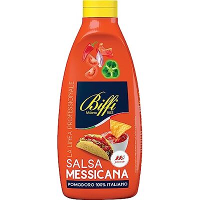 Biffi Salsa Messicana piccante, con Pomodoro e Cipolla, flacone da 900g Biffi Salsa Messicana piccante, con Pomodoro e Cipolla, flacone da 900g