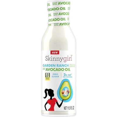 Skinnygirl Condimento per insalata all'olio di avocado, Garden Ranch, 12 once Skinnygirl Condimento per insalata all'olio di avocado, Garden Ranch, 12 once