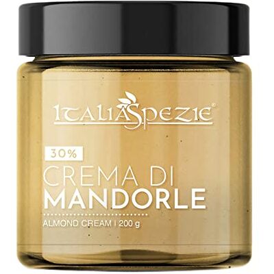 ITALIA SPEZIE Crema di mandorle Crema spalmabile alla mandorla, senza olio di palma, solo ingredienti naturali 200 g ITALIA SPEZIE Crema di mandorle Crema spalmabile alla mandorla, senza olio di palma, solo ingredienti naturali 200 g