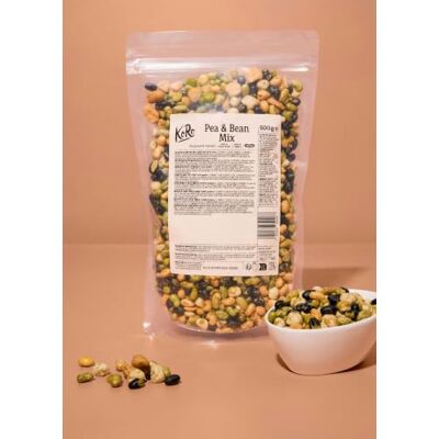KoRo Mix di legumi tostati e salati 500 g Ricco di proteine (32 g/100 g) Ricco di fibre (13 g/100 g) Vegan KoRo Mix di legumi tostati e salati 500 g Ricco di proteine (32 g/100 g) Ricco di fibre (13 g/100 g) Vegan