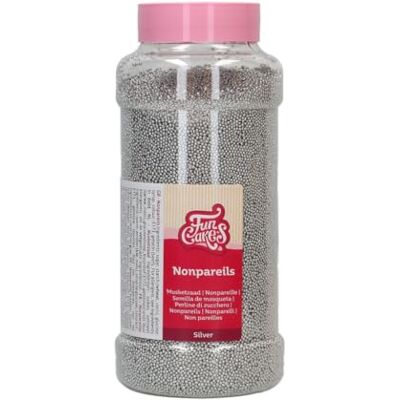 FunCakes Nonpareils Codette di Zucchero, Silver, 800 g Buon Gusto, Perfetto per Decorare Gelati, Torte, Cupcake, Cake Pop, Donut e Biscotti, Mix di Codette di Zucchero FunCakes Nonpareils Codette di Zucchero, Silver, 800 g Buon Gusto, Perfetto per Decorare Gelati, Torte, Cupcake, Cake Pop, Donut e Biscotti, Mix di Codette di Zucchero