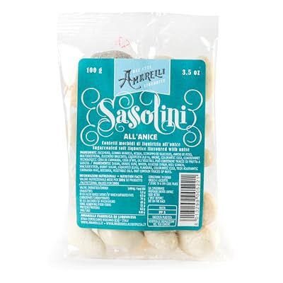 AMARELLI Sassolini 100g – Liquirizia Confettata all'anice, Gusto Intenso in Confezione Pratica AMARELLI Sassolini 100g – Liquirizia Confettata all'anice, Gusto Intenso in Confezione Pratica