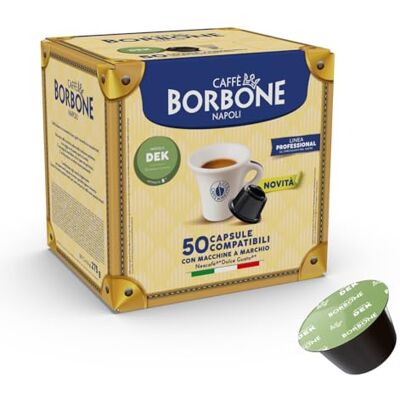 CAFFÈ BORBONE Miscela Decaffeinata 50 capsule Compatibili con le Macchine Nescafè®* Dolce Gusto®* CAFFÈ BORBONE Miscela Decaffeinata 50 capsule Compatibili con le Macchine Nescafè®* Dolce Gusto®*