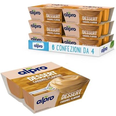 Alpro DESSERT, Alternativa Vegetale al Budino al gusto CARAMELLO, Morbido e Goloso, Naturalmente Senza Lattosio 6 confezioni da 4x125 g Alpro DESSERT, Alternativa Vegetale al Budino al gusto CARAMELLO, Morbido e Goloso, Naturalmente Senza Lattosio 6 confezioni da 4x125 g