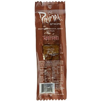 Primal Spirit Foods Primal Spirit, Vegan Meat Alternative Jerky, Teriyaki Flavor, 1 oz Primal Spirit Foods Primal Spirit, Vegan Meat Alternative Jerky, Teriyaki Flavor, 1 oz