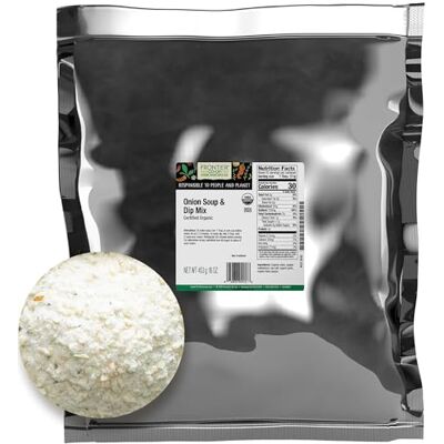 Frontier Co-op Zuppa di cipolle biologiche e mix di salse 0,5 kg Frontier Co-op Zuppa di cipolle biologiche e mix di salse 0,5 kg