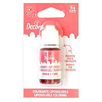 Decora Colorante Rosa Liposolubile 15 G Liquido Decora Colorante Rosa Liposolubile 15 G Liquido