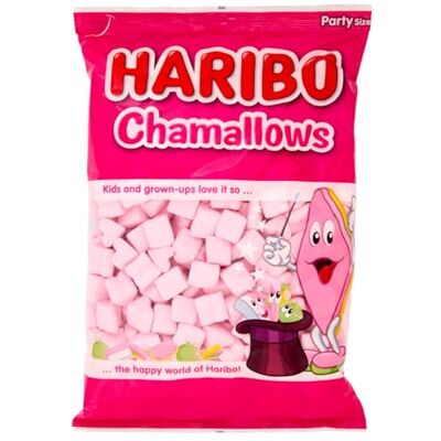 HARIBO Chamallows Pink, Marshmallow a Forma di Cuore, 1kg HARIBO Chamallows Pink, Marshmallow a Forma di Cuore, 1kg