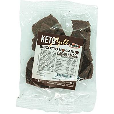 ProNutrition BISCOTTO KETO NOCARBO PROTEICO Biscotti Proteici chetogenici ad Alto Contenuto di Proteine Gusto Cacao Amaro 50 gr ProNutrition BISCOTTO KETO NOCARBO PROTEICO Biscotti Proteici chetogenici ad Alto Contenuto di Proteine Gusto Cacao Amaro 50 gr